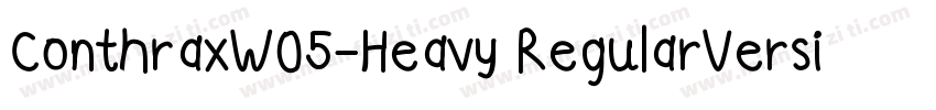 ConthraxW05-Heavy RegularVersion 1字体转换